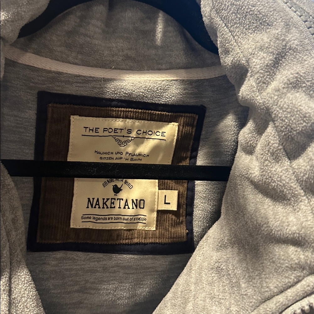 Naketano Gray Fleece-Lined Hoodie - Picture 4 of 6